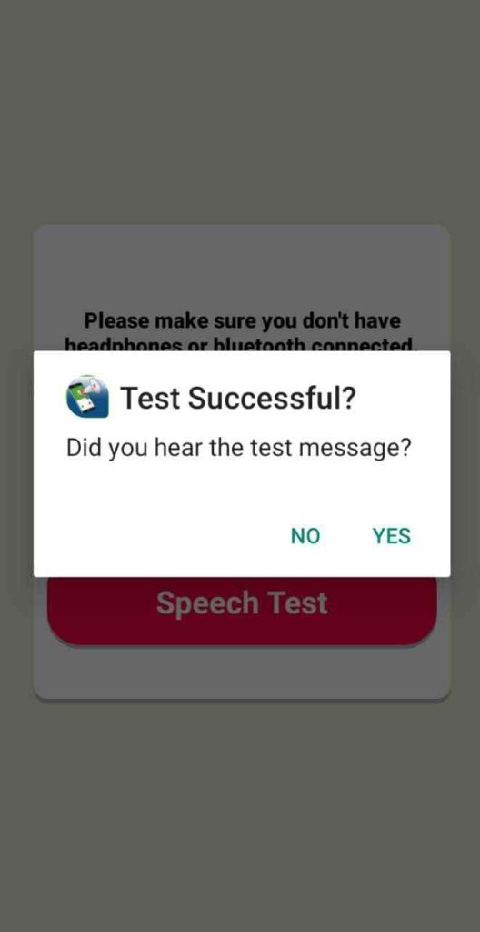 test successful